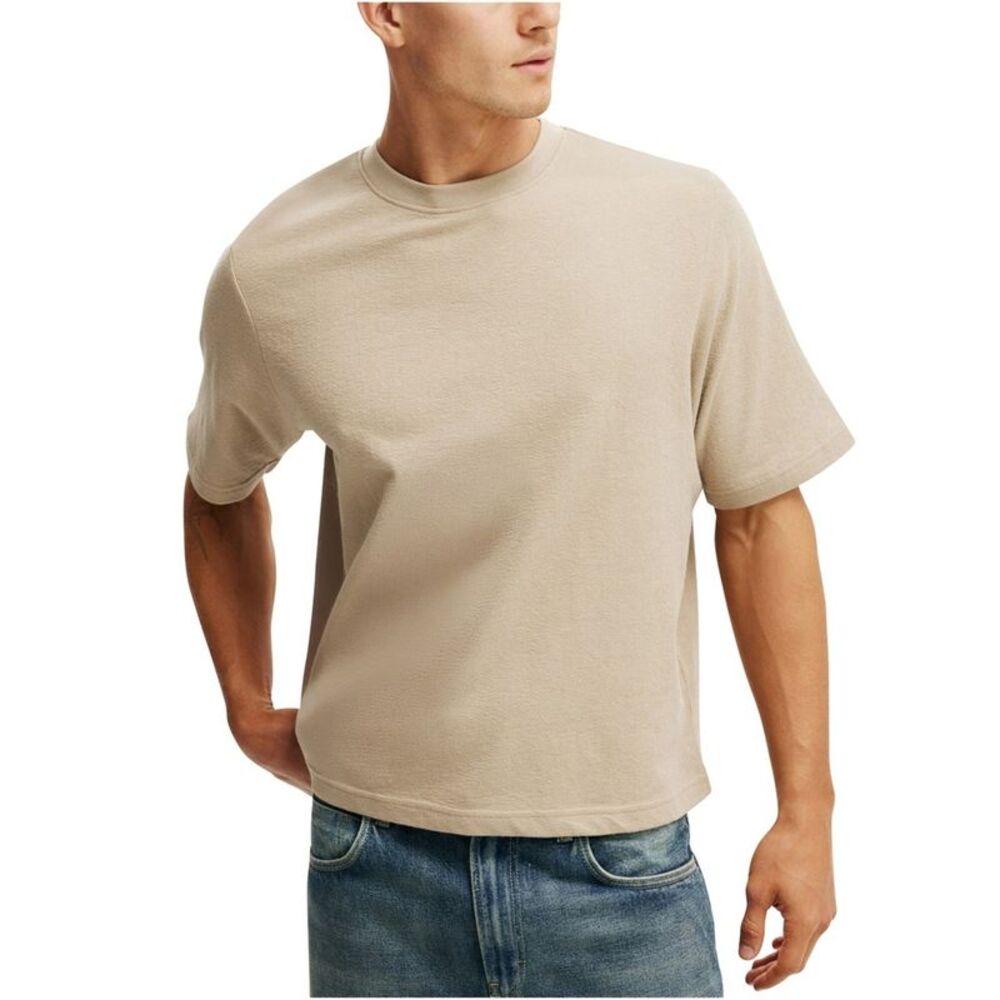 Cotton On Mens Cropped Fit Basic T-Shirt, NWT